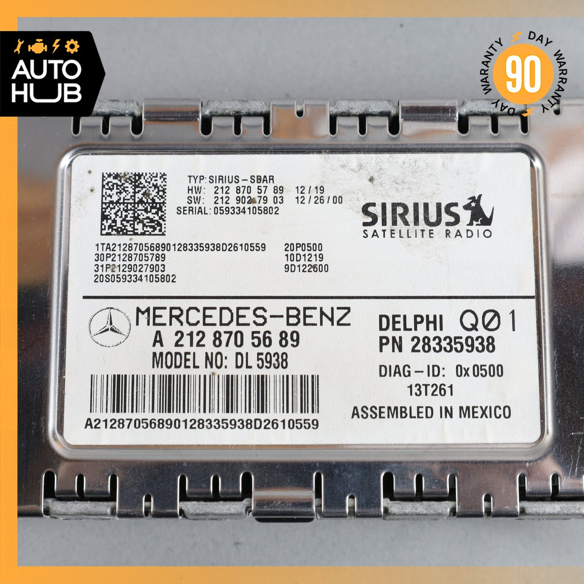 Mercedes W207 E350 C300 SLK250 Sirius Satellite Radio Receiver 2128705689 OEM - photo 7