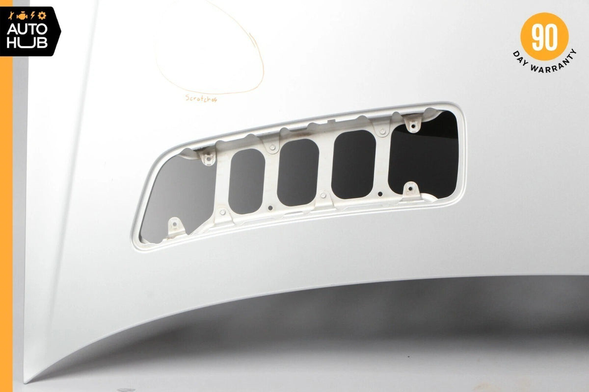 07-13 Mercedes W221 S400 S600 S63 AMG Hood Panel Assembly Silver OEM - photo 4