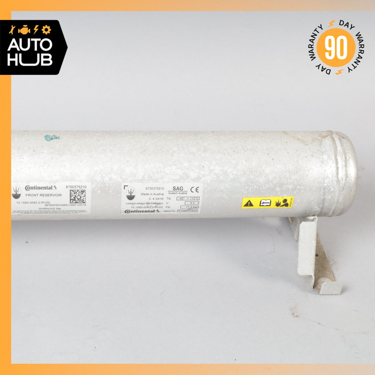 17-22 Maserati Levante M161 Front Air Ride Suspension Reservoir Tank OEM 44k - photo 4