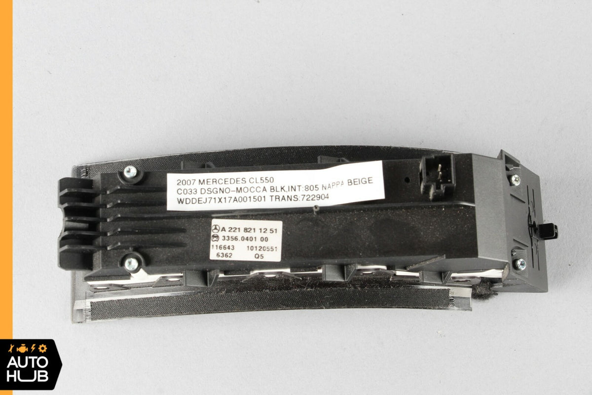 07-13 Mercedes W216 CL550 S550 Dashboard Dash Control Switch Panel 2218211251 - photo 11