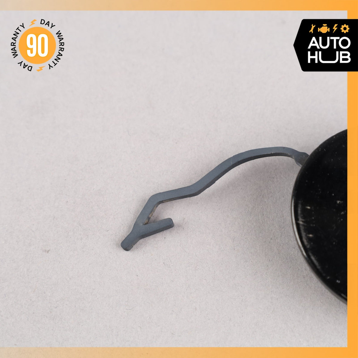 11-14 Porsche Cayenne 958 Front Right Bumper Tow Hook Hitch Cover Lid Black OEM - photo 3
