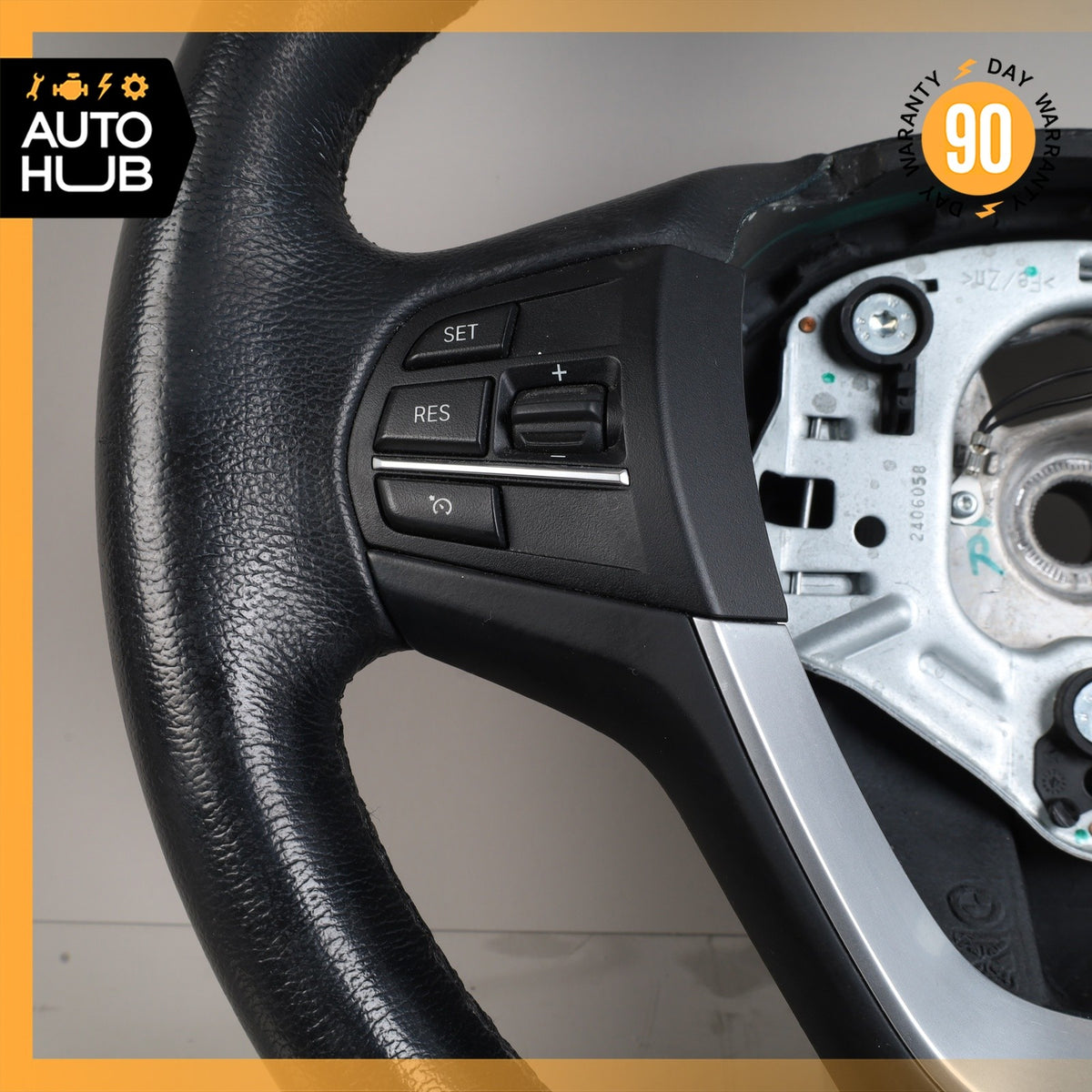 11-18 BMW F25 X3 X4 Leather Steering Wheel w/ Switch OEM - photo 5
