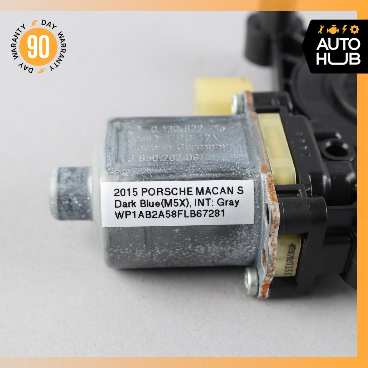 2015 Porsche Macan S 95B Rear Left Driver Side Door Window Regulator Motor OEM - photo 9