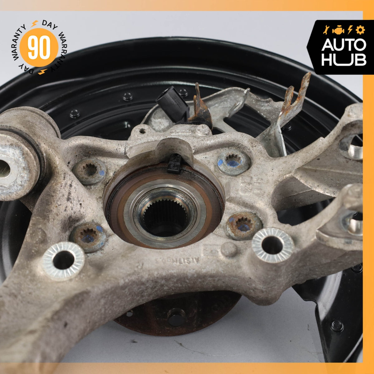 03-13 Bentley Continental Flying Spur Rear Right Side Spindle Knuckle Hub OEM - photo 9