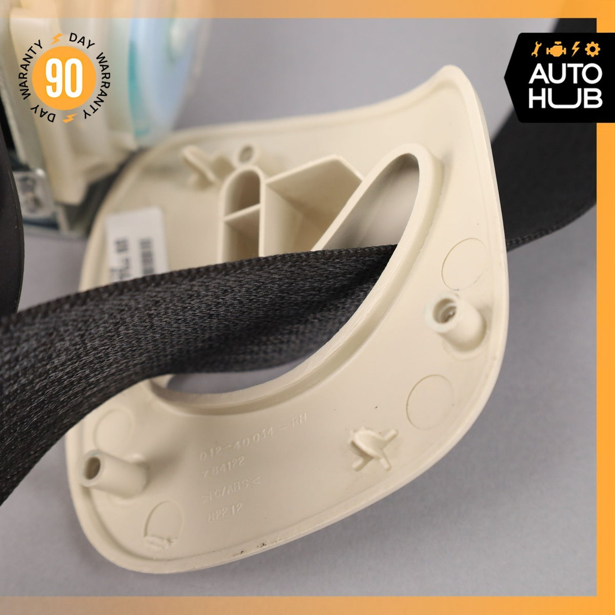 12-15 Tesla Model S Front Right Side Seat Belt Retractor Black OEM 63k - photo 10
