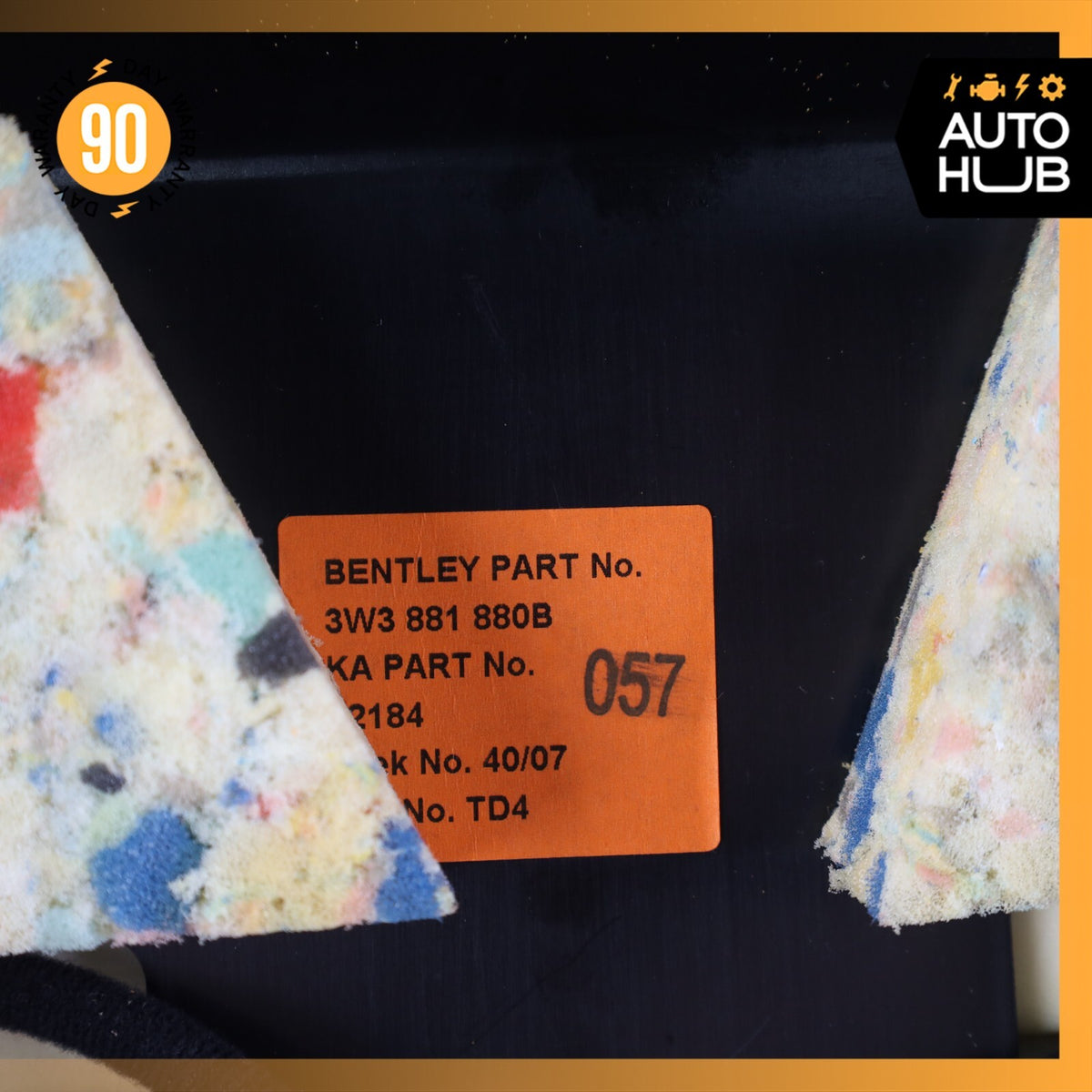 07-11 Bentley Continental GTC GT Front Left Side Seat Upper Back Cushion OEM 46k - photo 19