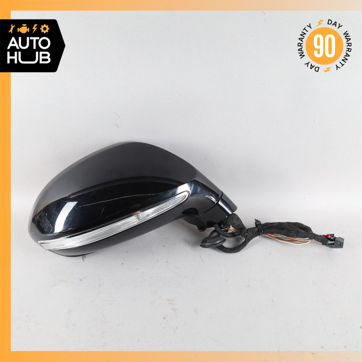 14-18 Bentley Flying Spur Right Side Rear View Door Mirror Black 4W1857410A OEM - photo 9