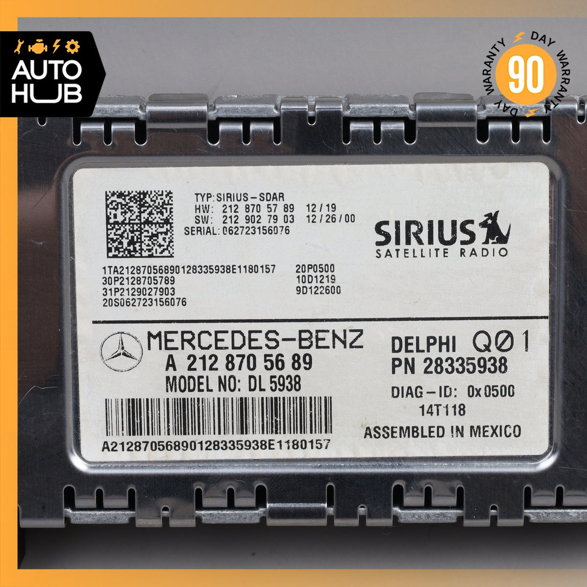 Mercedes W207 E350 C300 SLK250 Sirius Satellite Radio Receiver 2128705689 OEM - photo 7