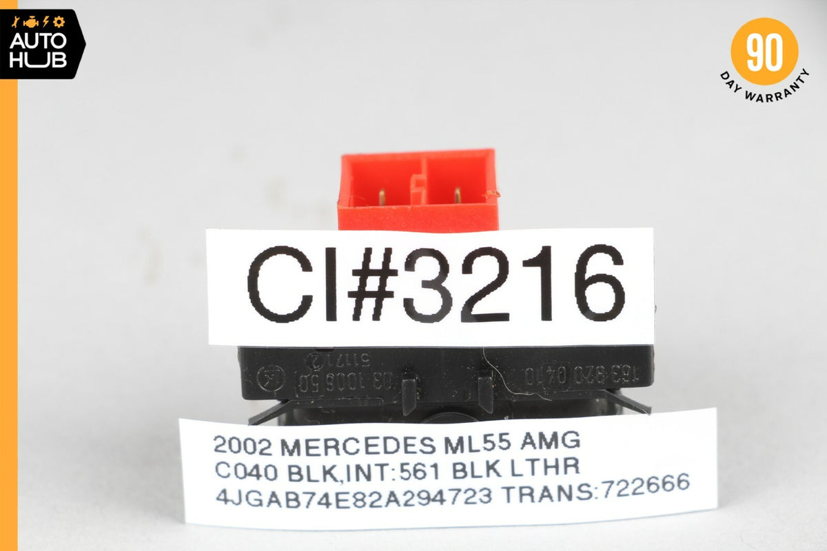 02-05 Mercedes W163 ML55 AMG ML320 3rd Window Switch Button 1638200410 OEM - photo 8