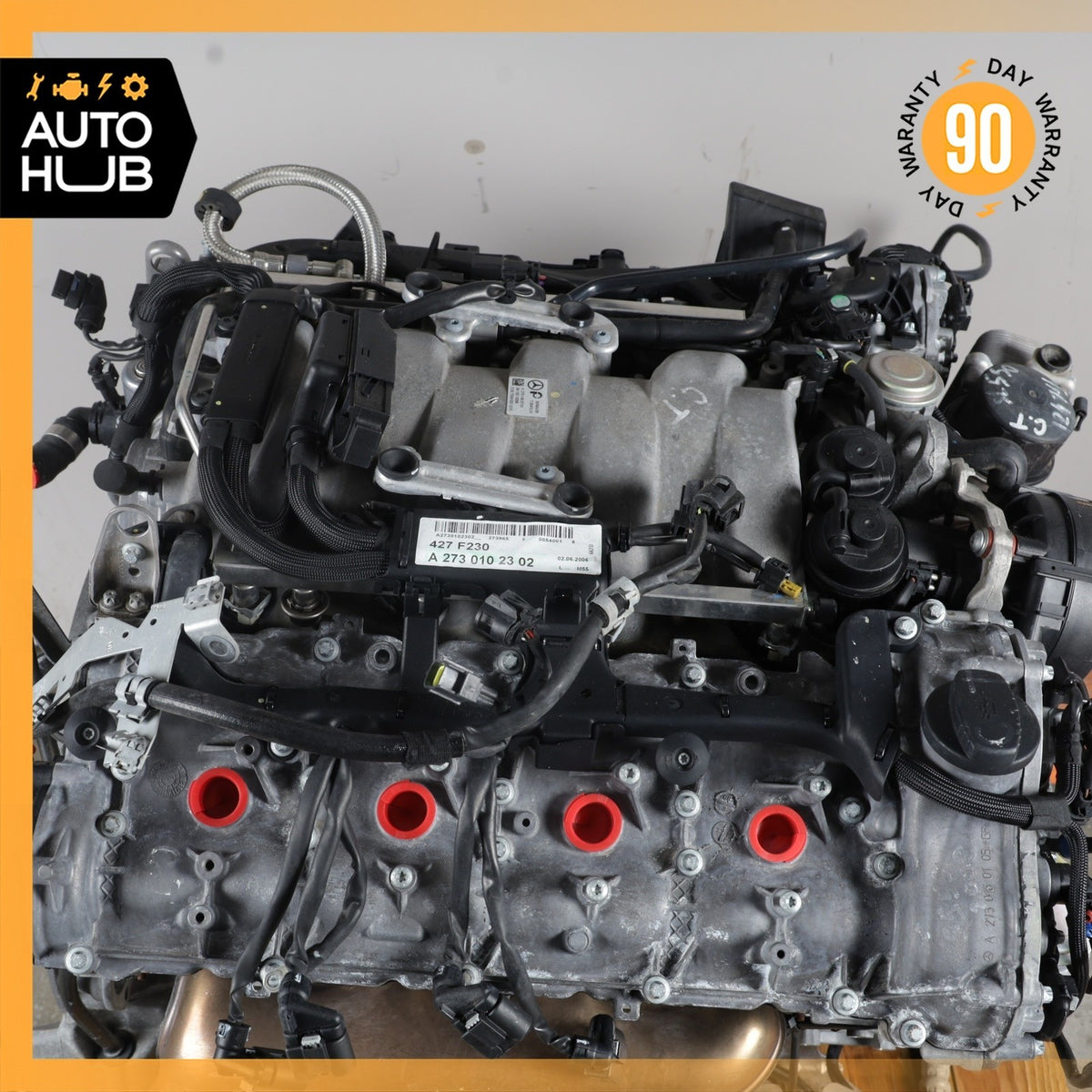 07-12 Mercedes R230 SL550 E550 Engine Motor Assembly 5.5L V8 M273 RWD OEM 113k - photo 10