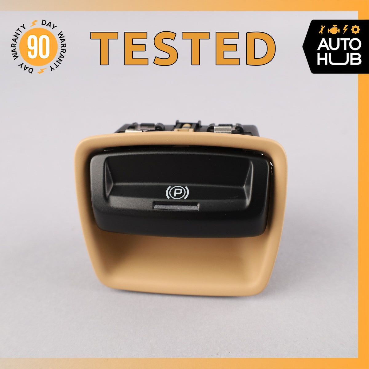 Porsche Panamera 970 Dashboard Electronic Parking Switch Beige OEM - photo 1