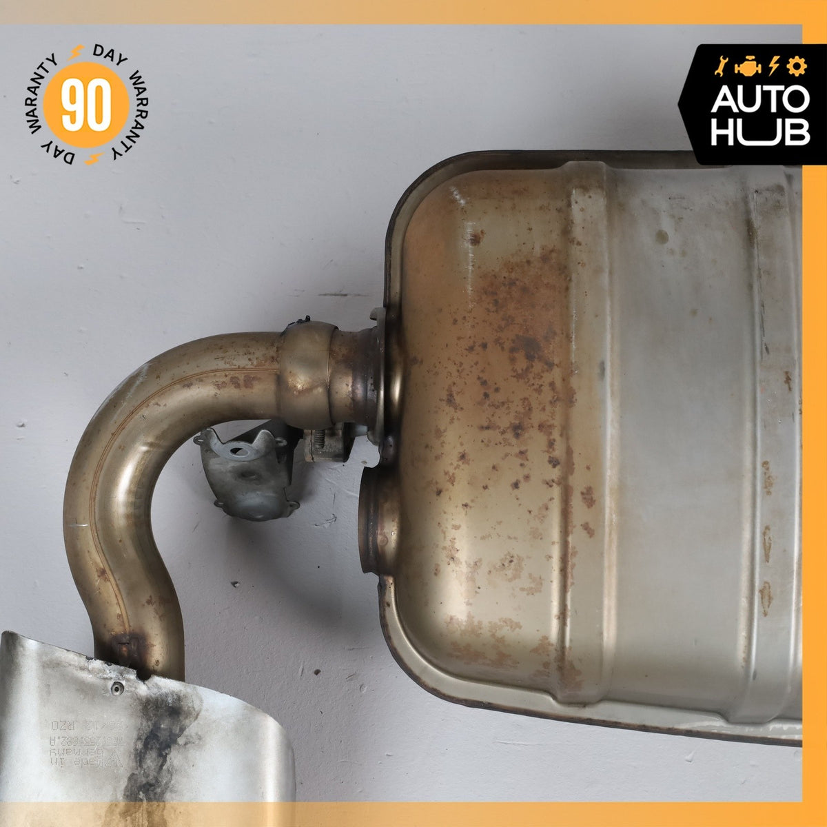 11-14 Porsche Cayenne 958 Hybrid S Dual Exhaust Mufflers Tips Assembly OEM - photo 8