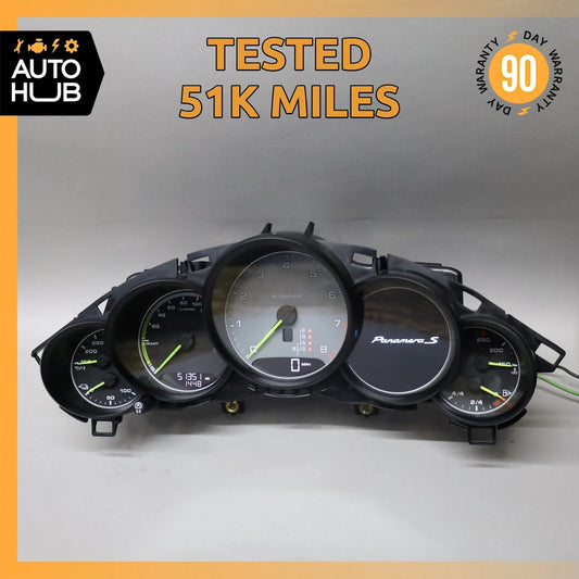 14-16 Porsche Panamera 970 S Hybrid Instrument Speedometer Cluster OEM 51k - photo 1