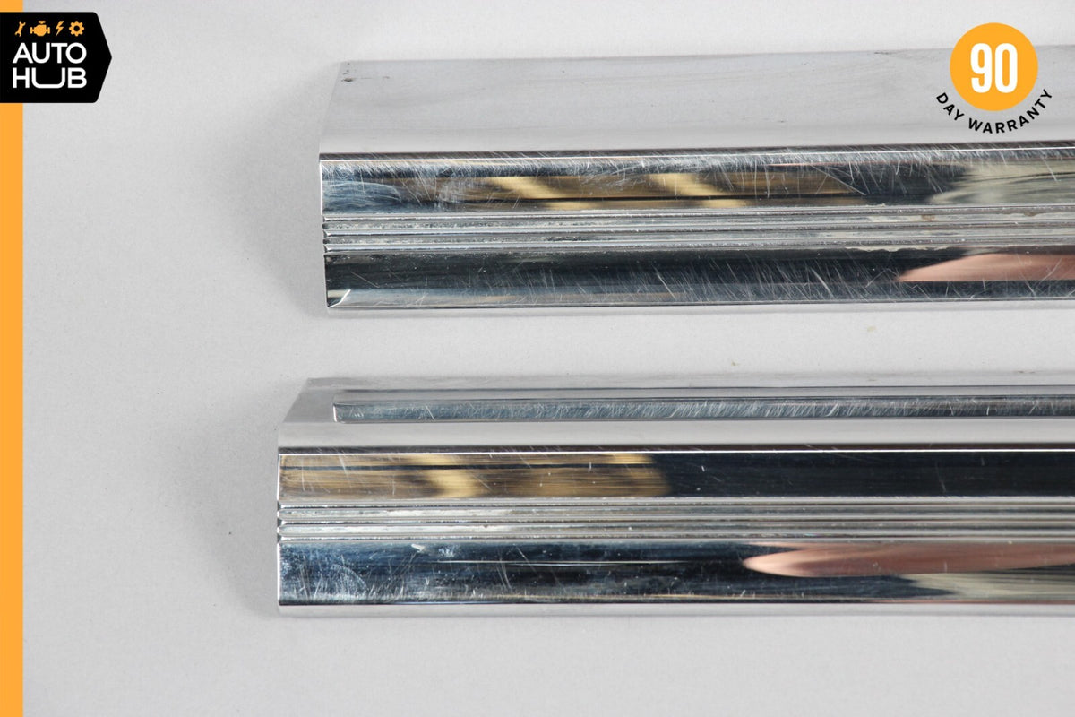 03-06 Mercedes W215 CL500 CL55 AMG Door Step Sill Cover Right & Left Set OEM - photo 2