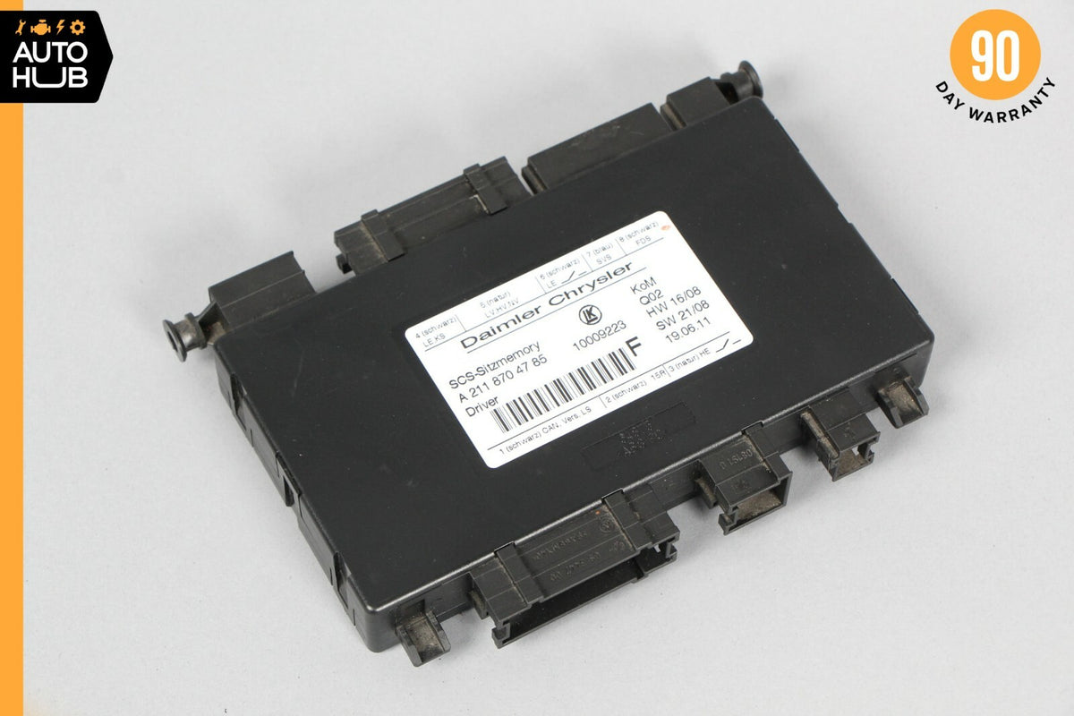 03-12 Mercedes W211 E350 CLS500 Seat Control Module Front Left 2118704785 OEM - photo 1