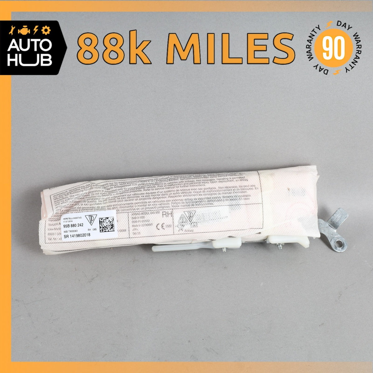 15-24 Porsche Macan 95B Front Right Passenger Side Seat Airbag 95B880242 OEM 88k - photo 1