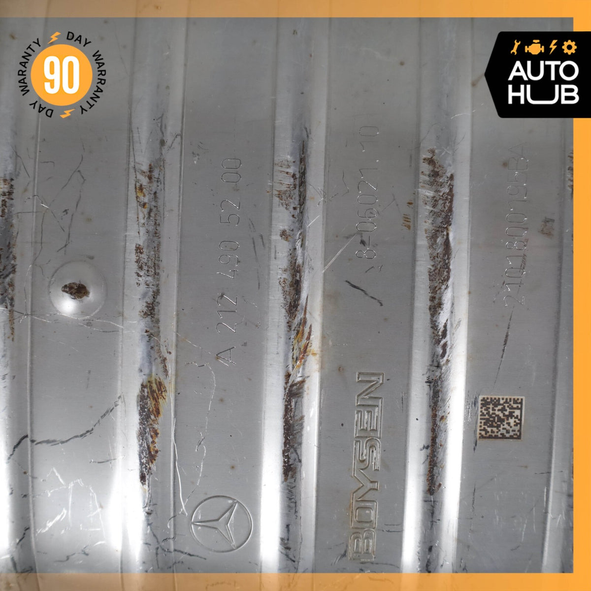 14-16 Mercedes W212 E250 Diesel Exhaust Mid Pipe Center Resonator Silencer OEM - photo 7