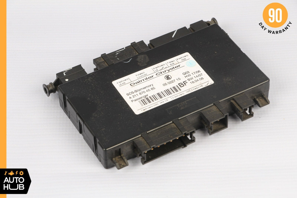 06-09 Mercedes W211 E550 CLS500 Seat Control Module Front Right Passenger OEM - photo 1