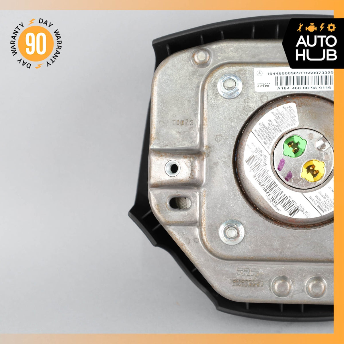06-08 Mercedes W164 ML63 GL450 Driver Steering Wheel Airbag Air Bag Black OEM - photo 5