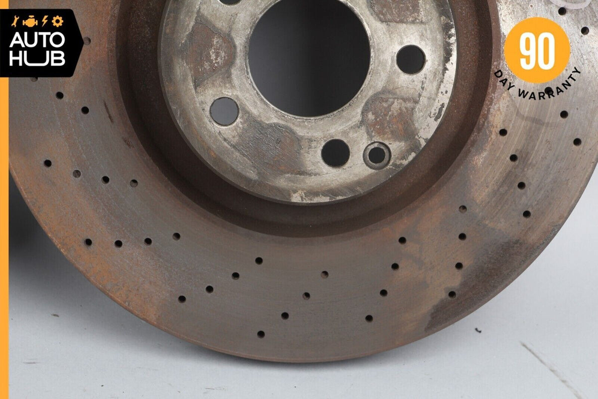 Mercedes W218 CLS550 Front Left & Right Drilled Disc Brake Rotors Set of 2 OEM - photo 4