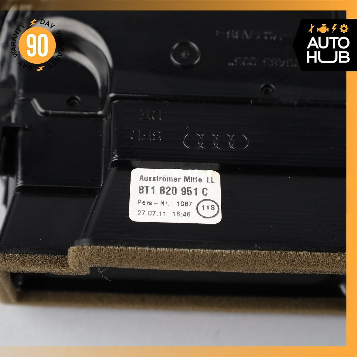 Audi B8 A4 Front Dashboard Center Dual A/C AC Air Vent 8T1820951C OEM - photo 11