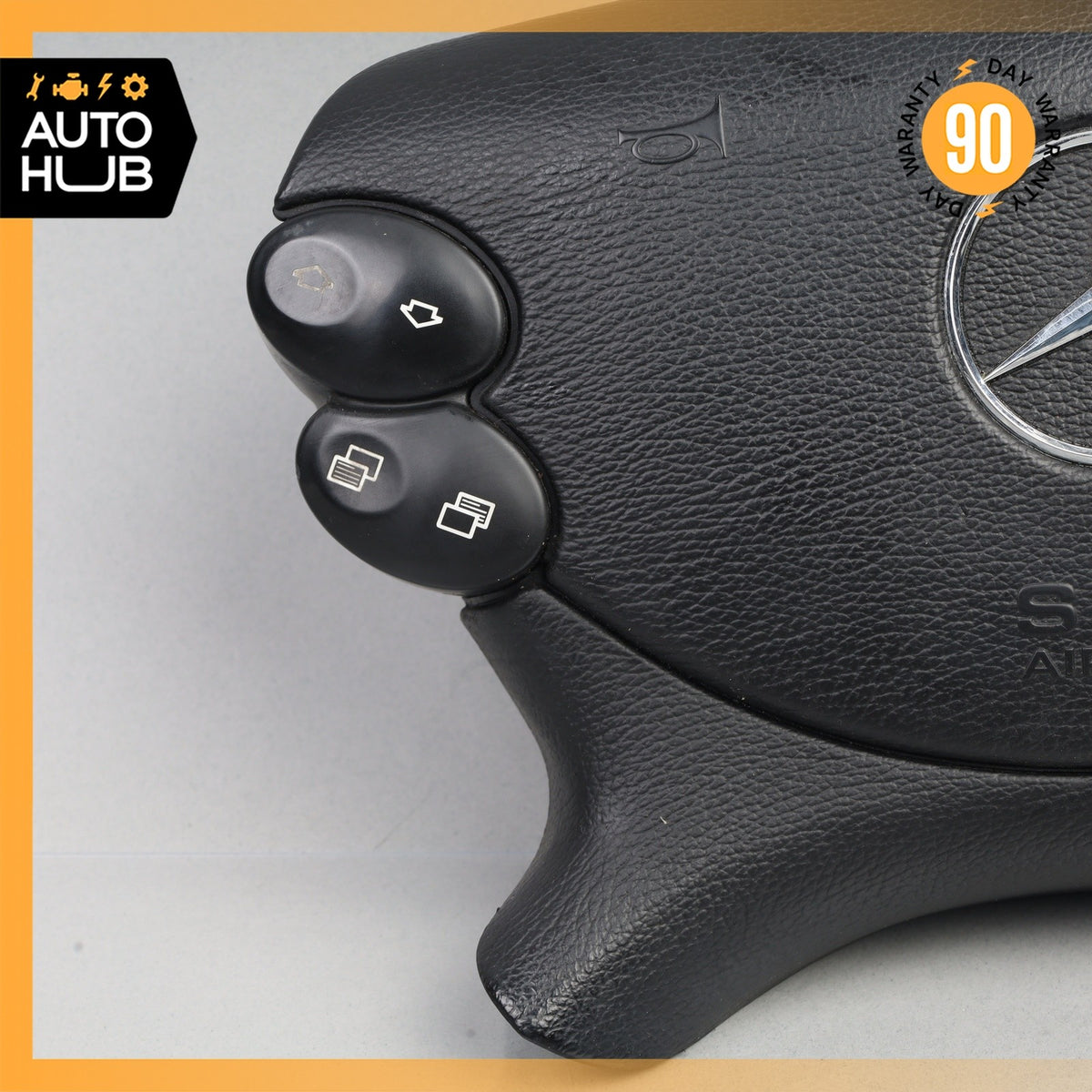 Mercedes R230 SL500 SL55 CLK500 E350 Steering Wheel Airbag Air Bag Black OEM - photo 3