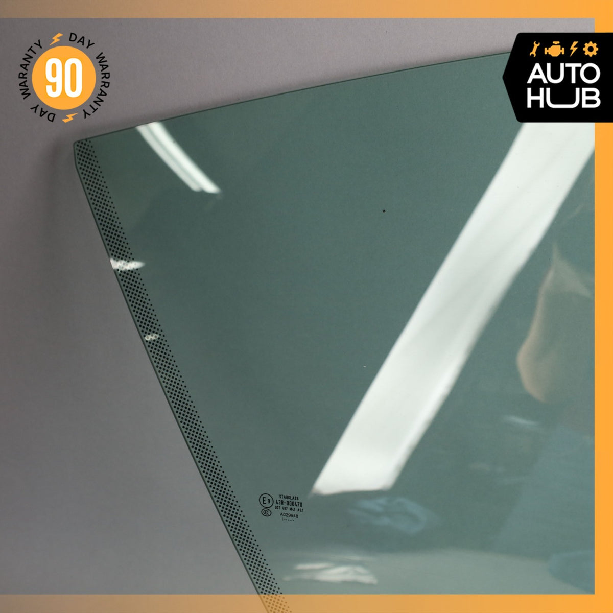 06-17 Aston Martin V8 V12 Vantage Coupe Front Right Side Door Window Glass OEM - photo 4