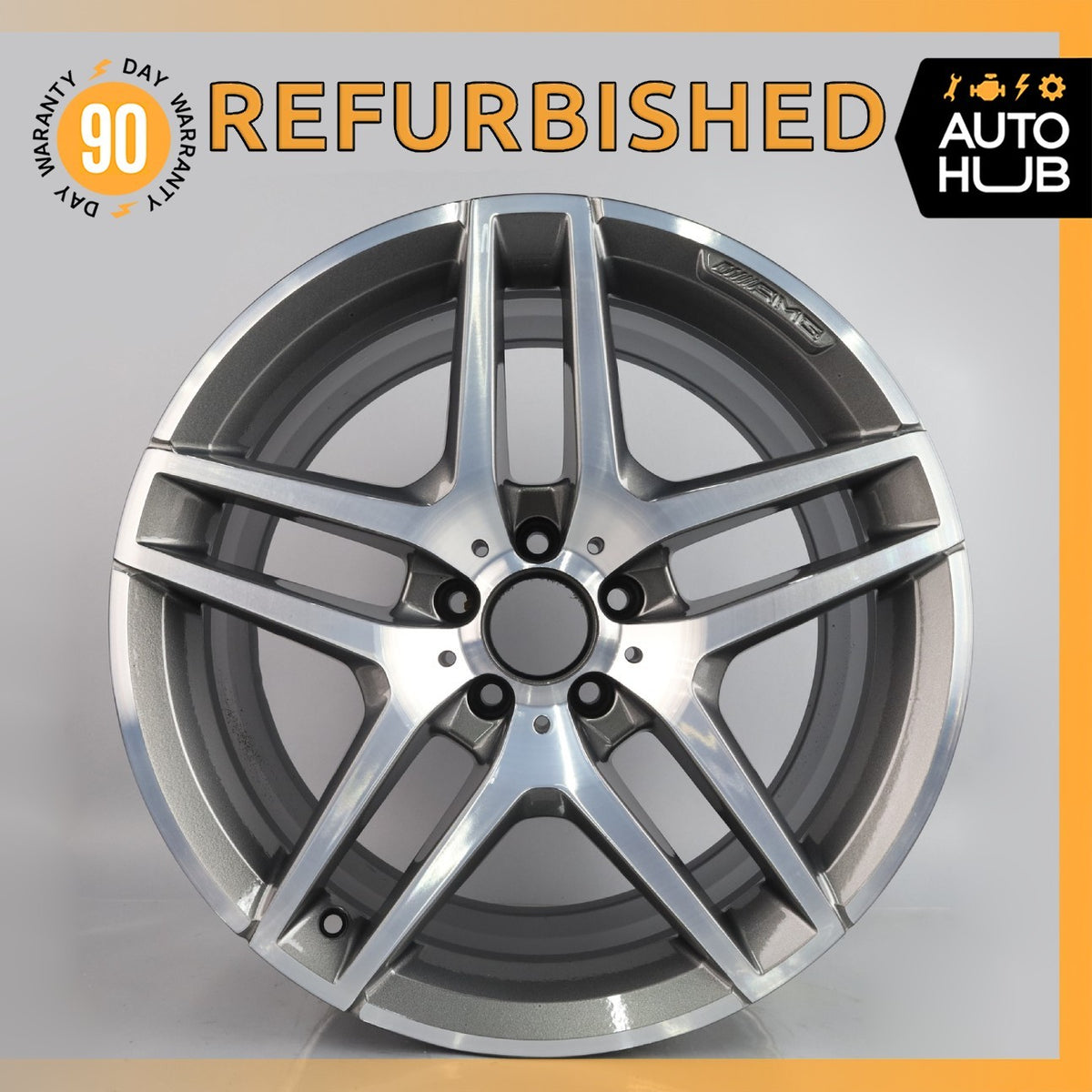 Mercedes W222 S550 S63 AMG 9.5 x 19 19" Rear Wheel Rim 2224010100 OEM - photo 1