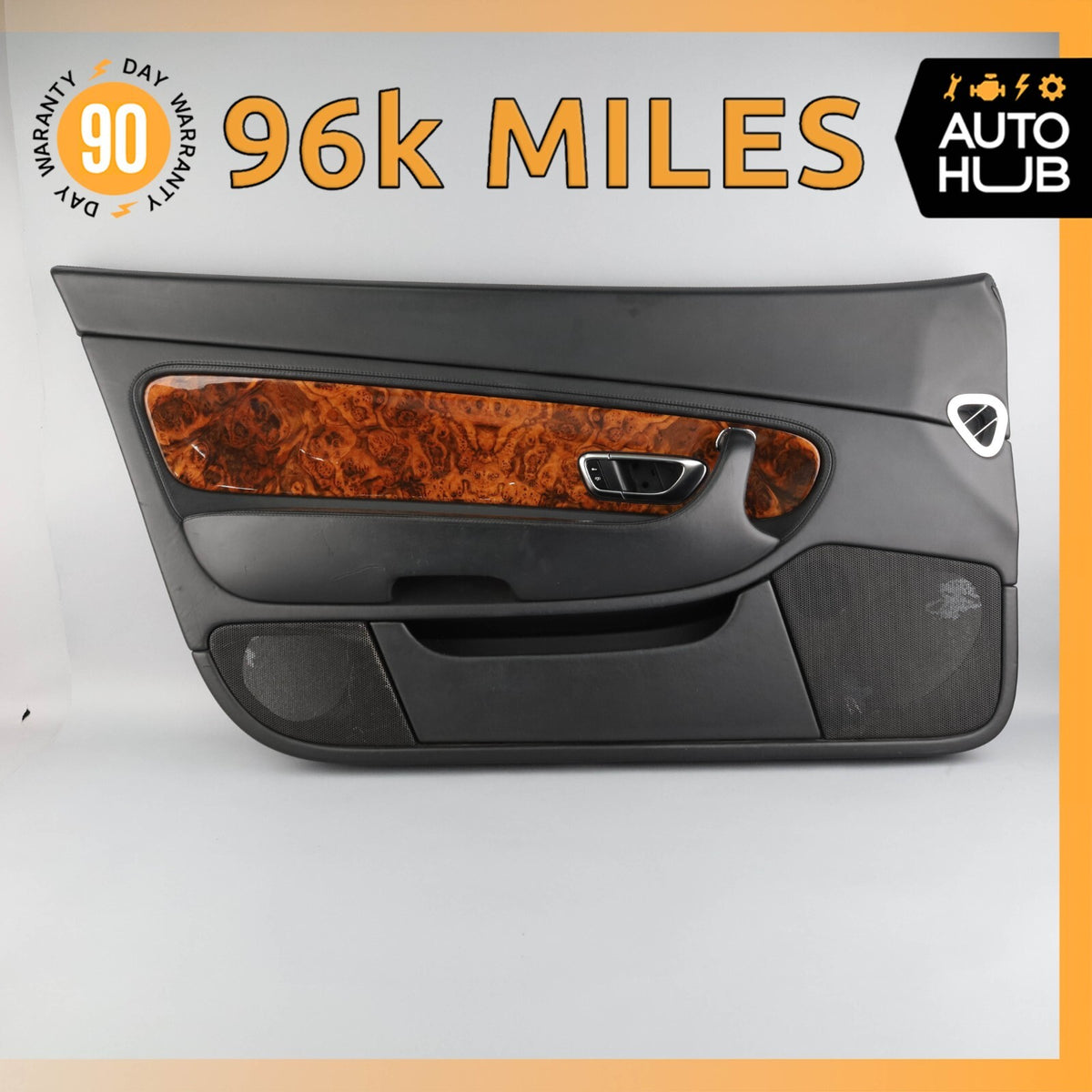 03-10 Bentley Continental GT Left Driver Side Interior Door Panel Black OEM 96k - photo 1