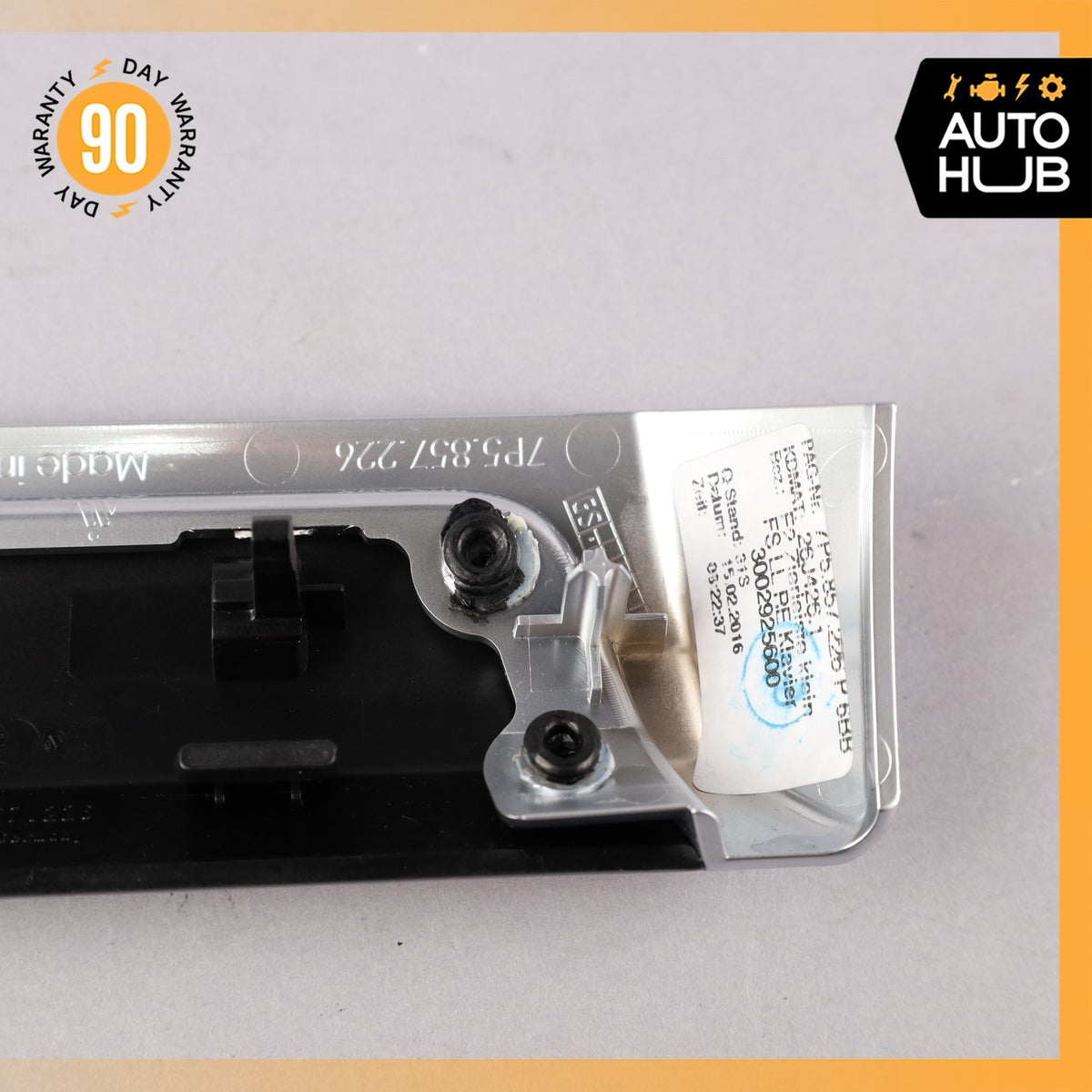 11-18 Porsche Cayenne 958 Turbo Dashboard Dash Left Side Molding Trim Piano OEM - photo 6