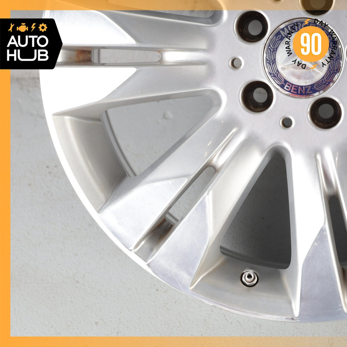 Mercedes W221 S400 S550 CL550 8.5 x 18 18" Wheel Rim Silver 2214017402 OEM - photo 4