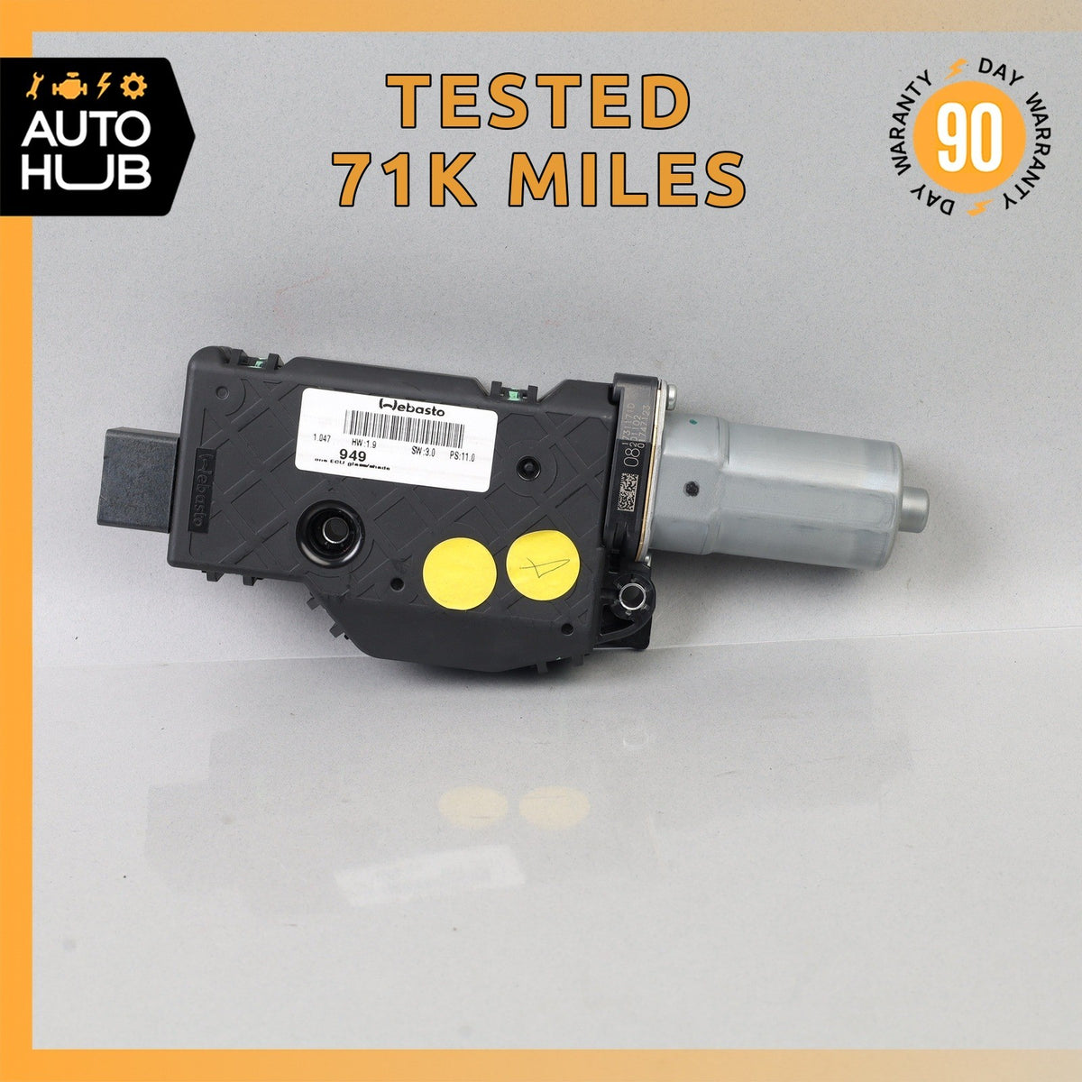 17-23 Alfa Romeo 949 Stelvio Sunroof Sun Roof Motor OEM 71k - photo 1