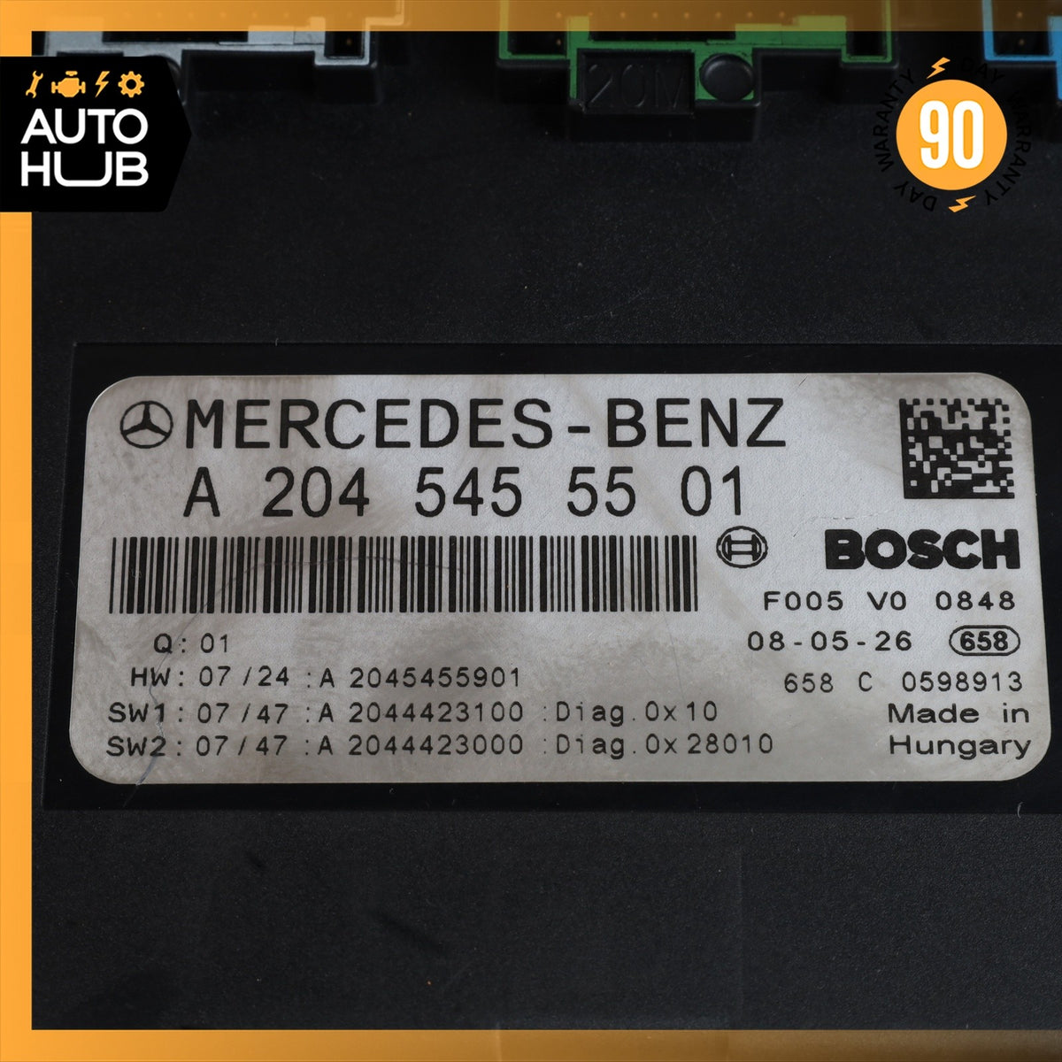 08-09 Mercedes W204 C300 C350 Front SAM Fuse Box Module 2045454601 OEM - photo 12