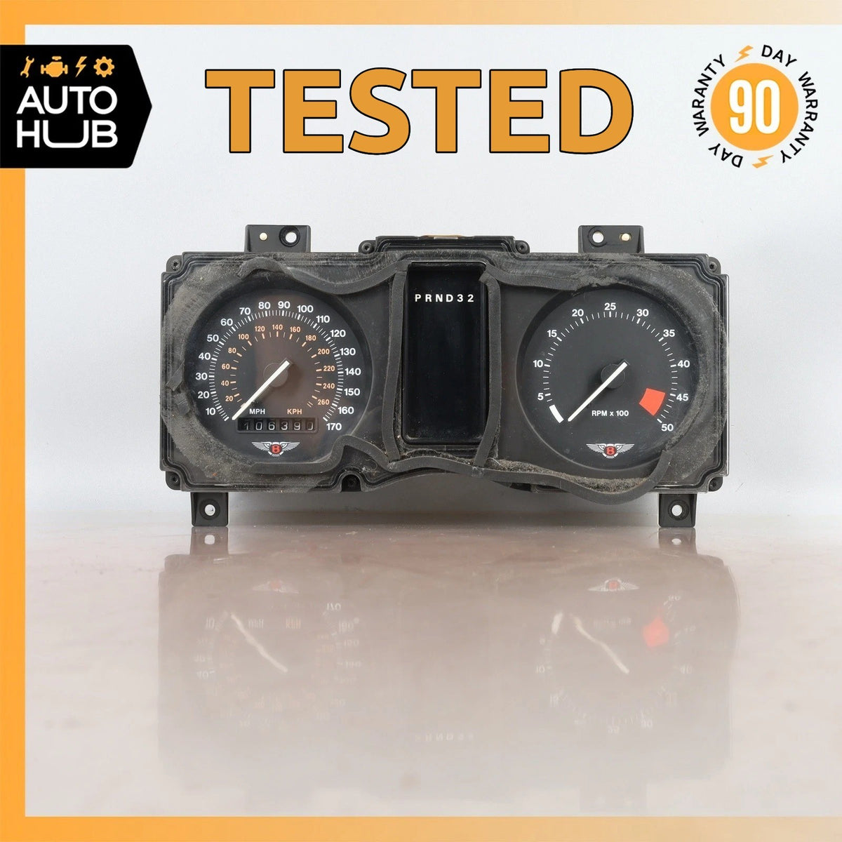 90-93 Bentley Brooklands / Turbo Instrument Cluster Speedometer OEM 106k - photo 1