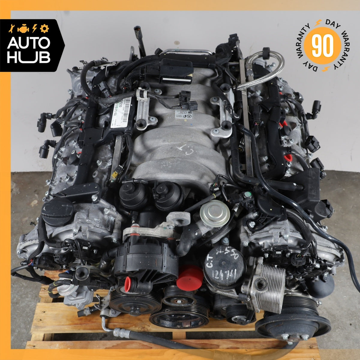 07-12 Mercedes R230 SL550 E550 Engine Motor Assembly 5.5L V8 M273 RWD OEM 113k - photo 3