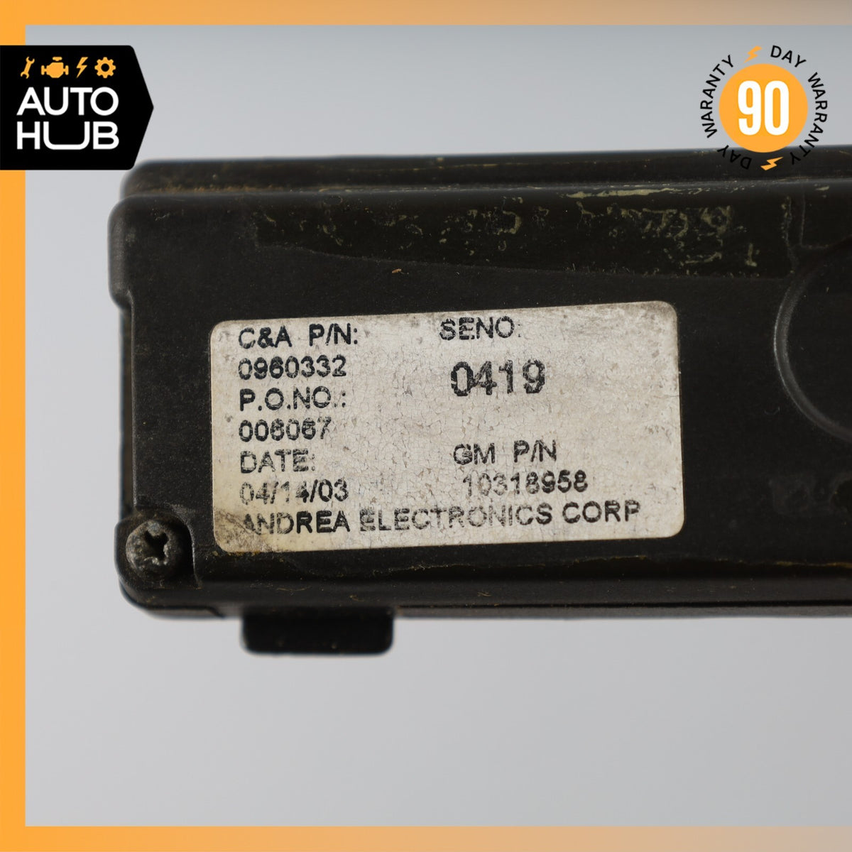 04-05 Cadillac XLR 4.6L Front Upper Module Antenna 10318958 OEM - photo 12
