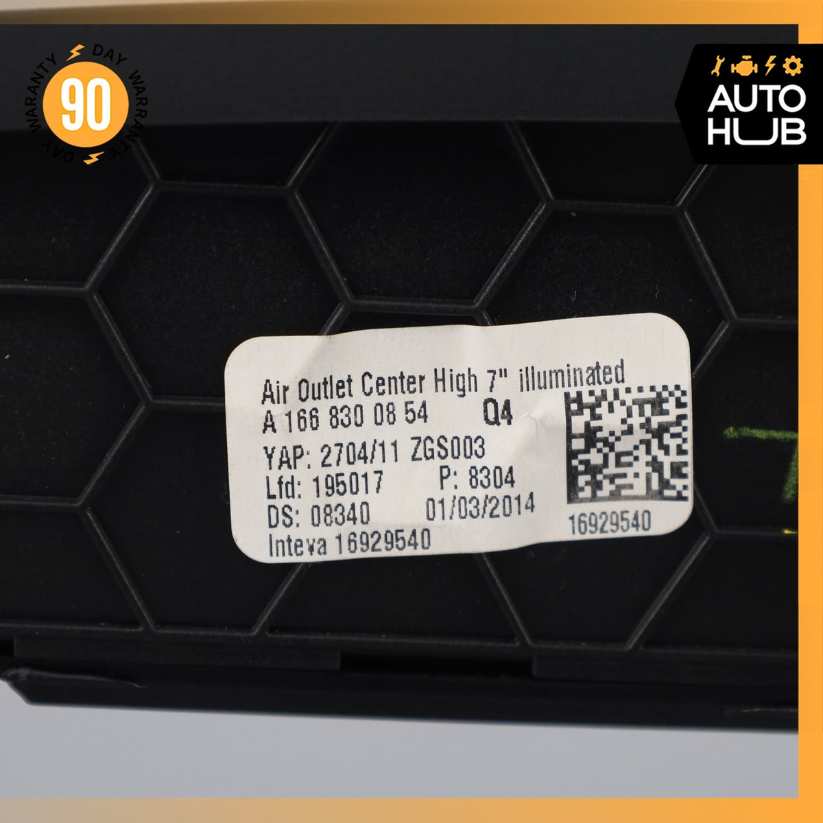 12-16 Mercedes W166 ML350 ML63 AMG Dashboard Dash AC A/C Air Vent Center OEM - photo 19