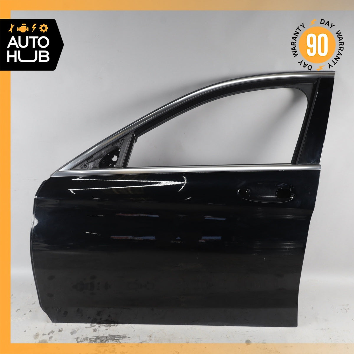 15-21 Mercedes W205 C300 C350e C400 C450 AMG Left Side Door Shell Black OEM 74k - photo 2
