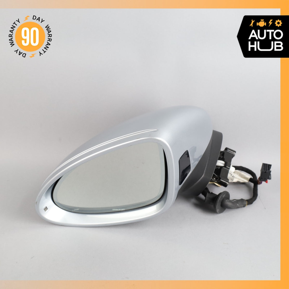 15-18 Porsche Cayenne 958 Left Side Rear View Door Mirror w/ Blind Spot OEM 31k - photo 2
