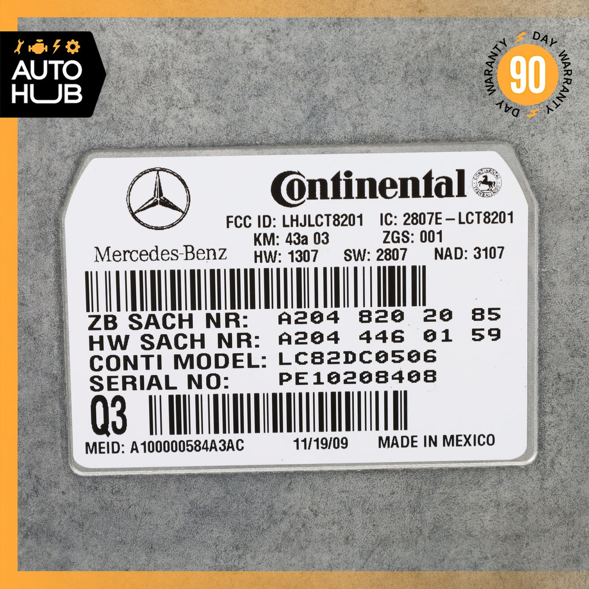 Mercedes W207 E550 CLK350 CLS500 S550 Voice Communication Control Module OEM - photo 8