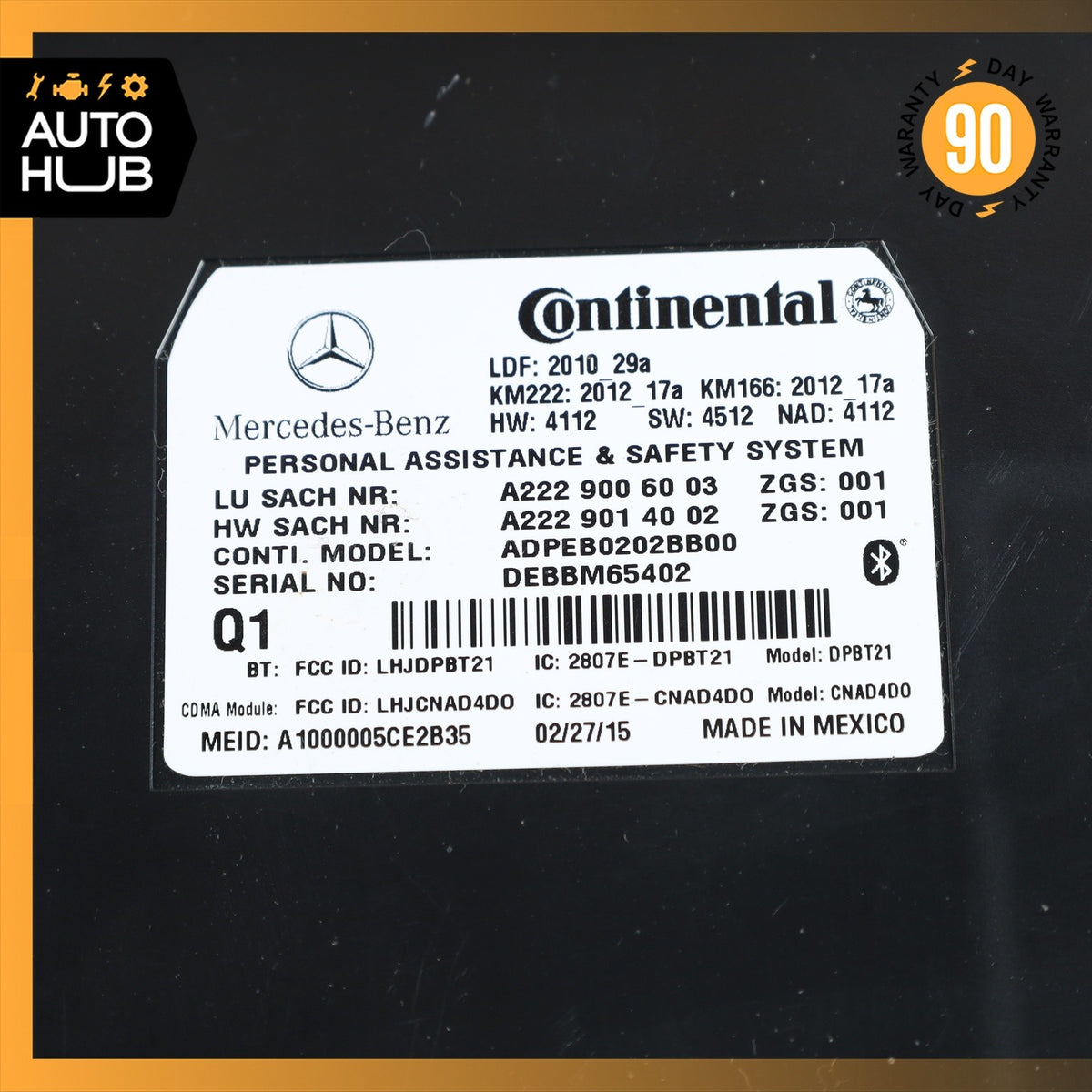 Mercedes X166 GL350 E350 SL550 SLK250 Tele Aid Control Module 2539004400 OEM - photo 10