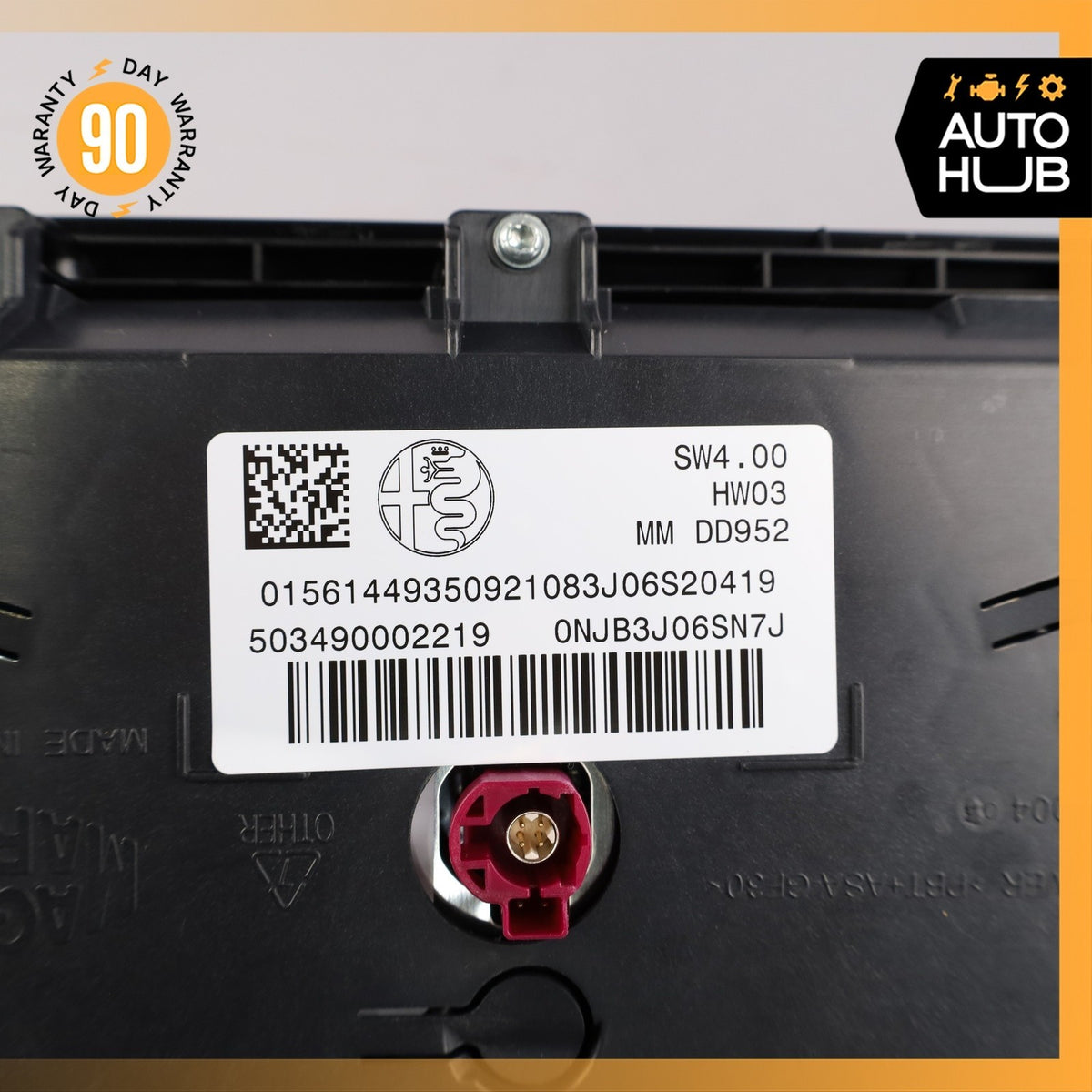 17-21 Alfa Romeo Giulia Information Navigation Display Screen Monitor OEM 56k - photo 16