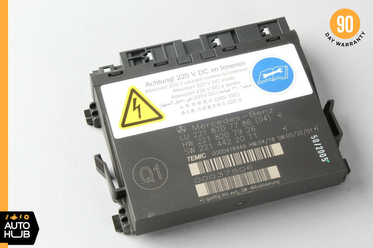 07-10 Mercedes W221 S550 CL550 Front Left or Right Seat Contour Control Module - photo 1
