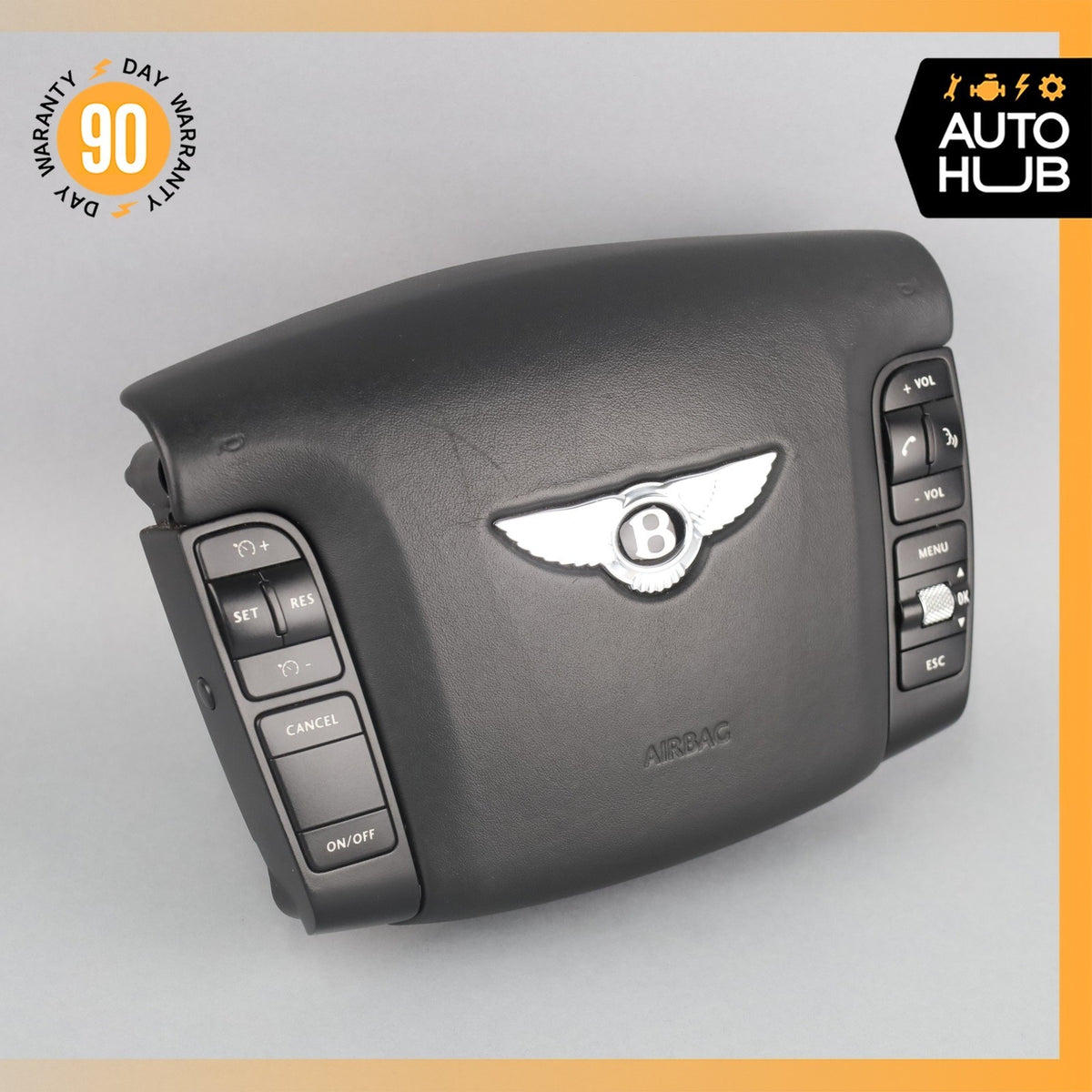03-13 Bentley Continental Flying Spur GTC Driver Steering Wheel Airbag OEM - photo 2