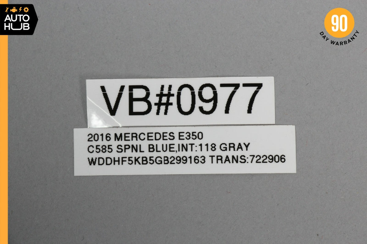 Mercedes W212 E350 E400 Sedan Rear Window Top Upper Headliner Trim Panel OEM 65k - photo 12