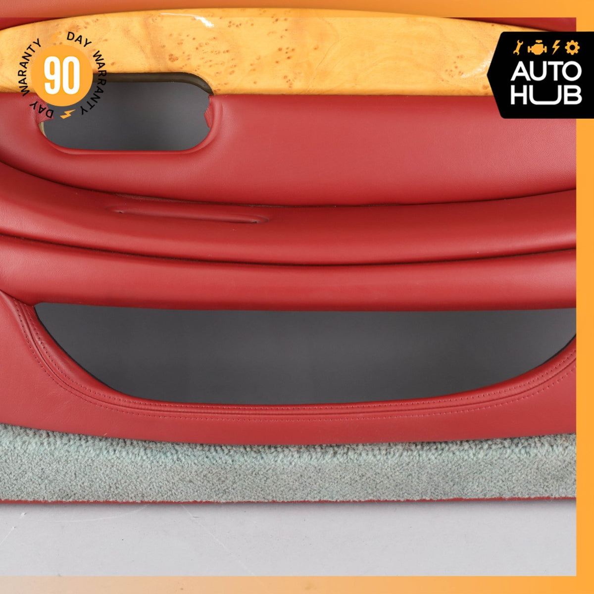 00-04 Aston Martin DB7 Vantage Front Right Passenger Door Panel Red OEM 35k - photo 8