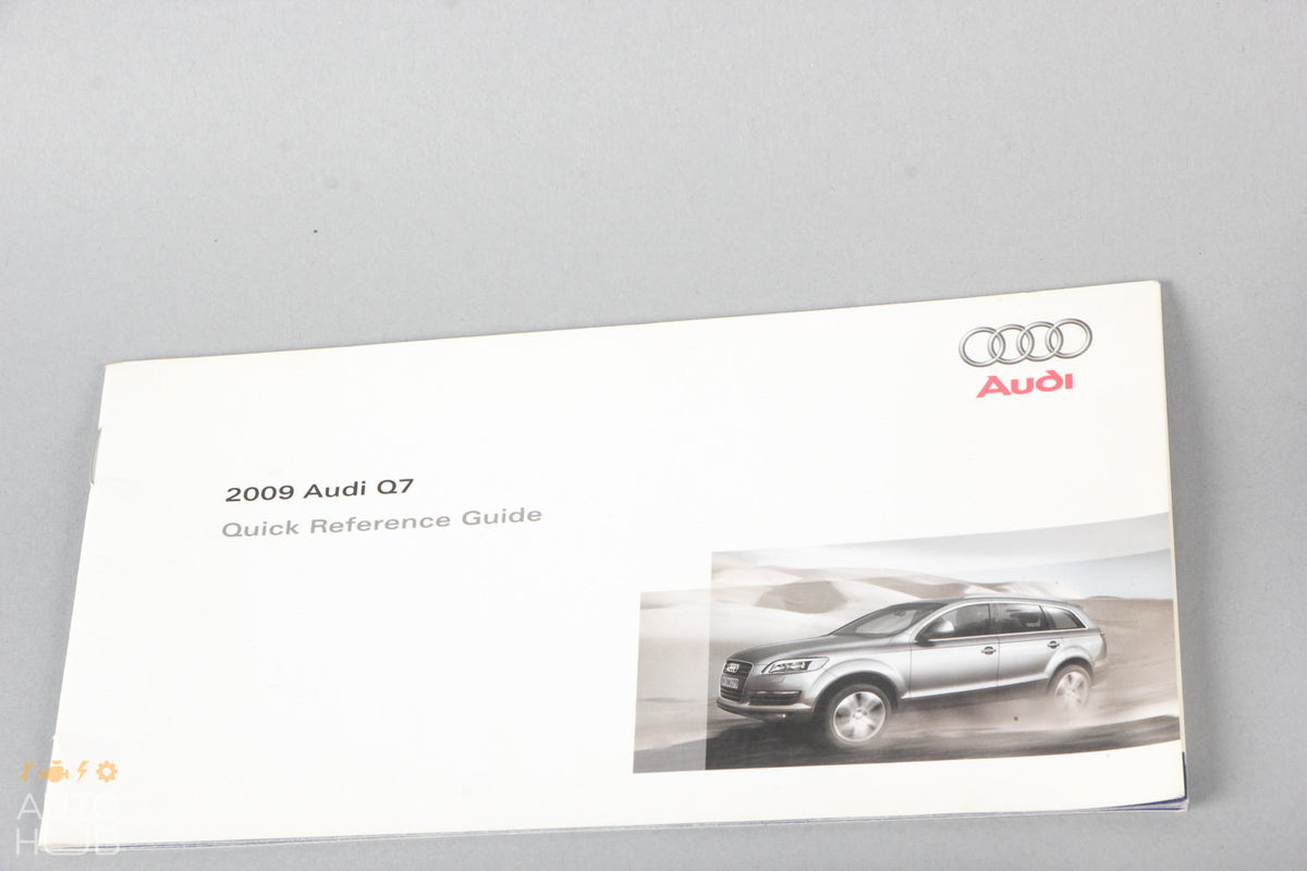 2009 Audi Q7 L4 Owner's Manual Book Assembly OEM - photo 8