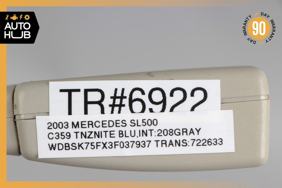 03-06 Mercedes R230 SL500 SL55 Front Left or Right Seat Belt Buckle Gray OEM - photo 10
