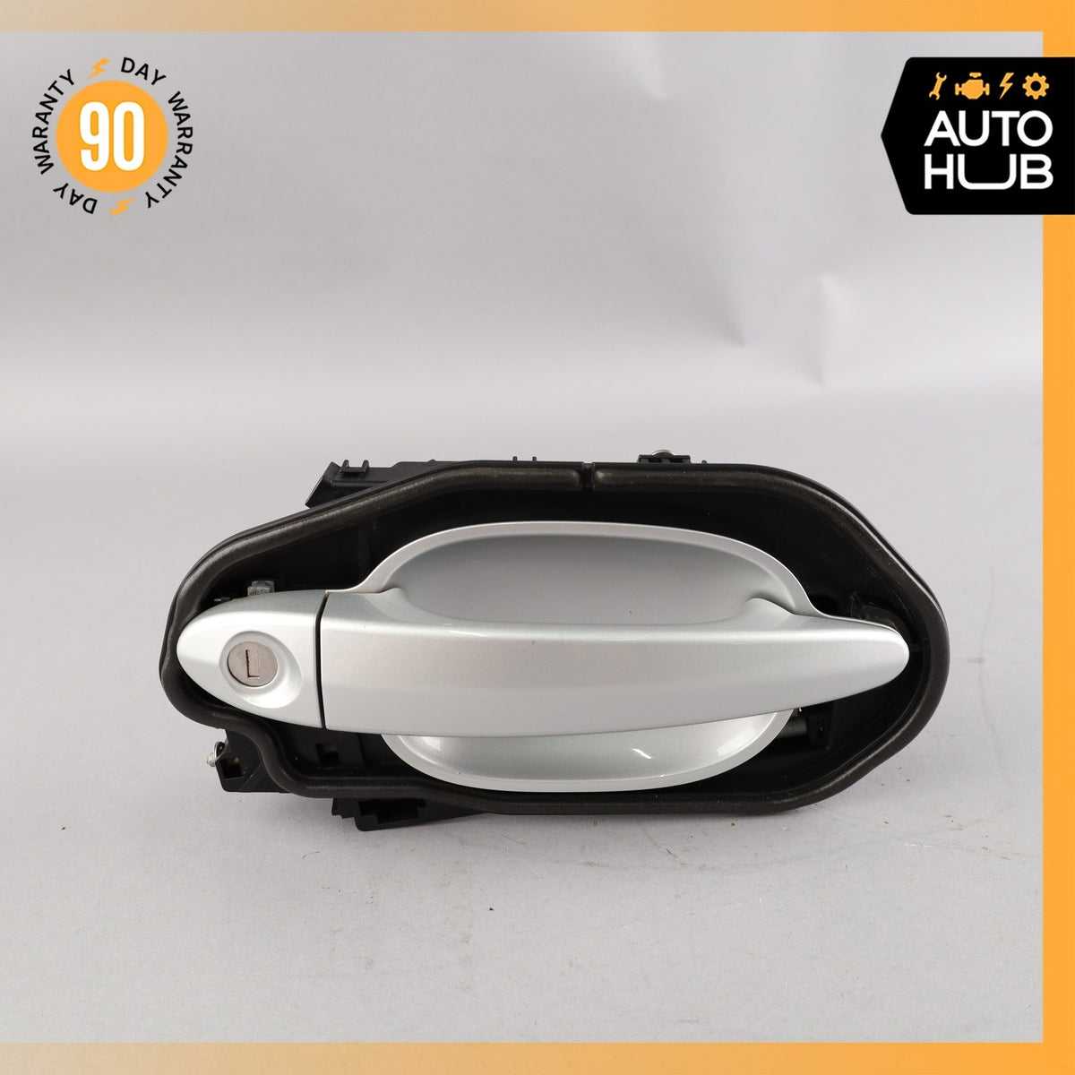 04-10 BMW E60 535i 528i 550i Front Left Exterior Door Handle Silver OEM - photo 1