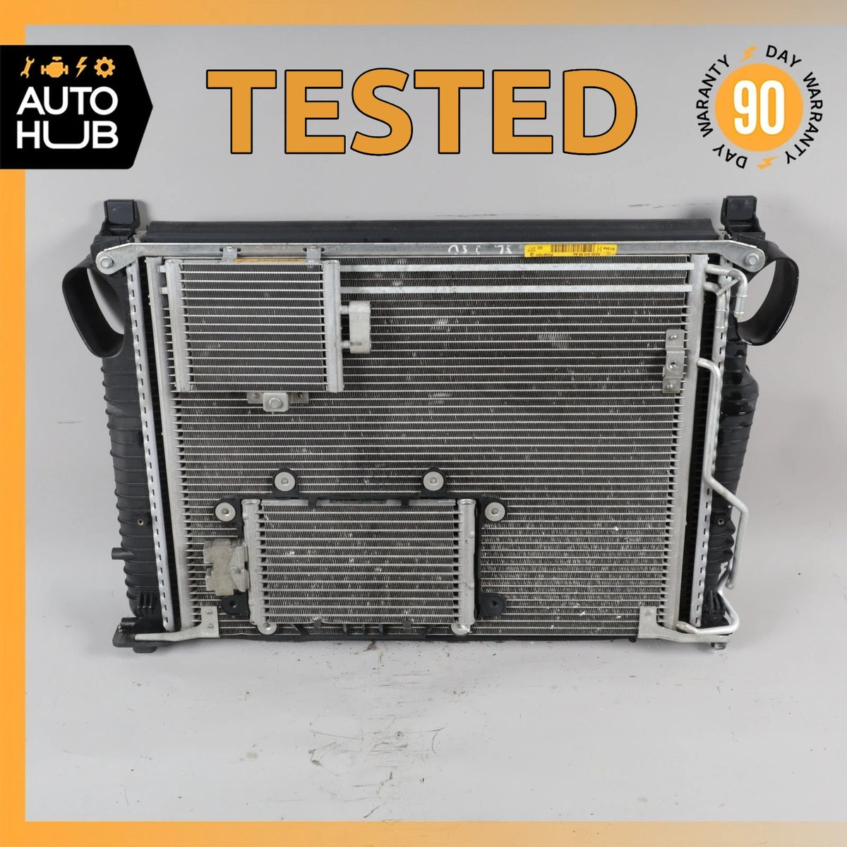 07-12 Mercedes R230 SL550 Engine Cooling Radiator A/C Condensor Oil Cooler OEM - photo 1